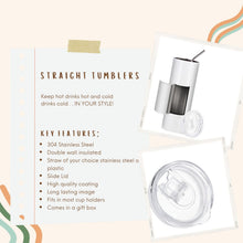 Load image into Gallery viewer, Book Lover Collage Style Tumbler w/ Lid & Straw