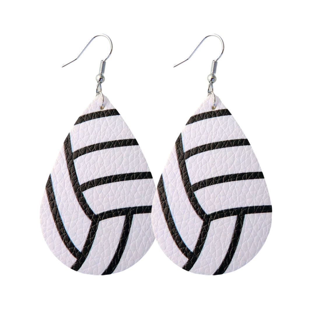 Volleyball Tear Drop Dangle Earrings