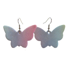 Load image into Gallery viewer, Spring Fling Butterfly Shape Glitter Earrings
